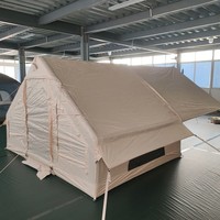 Tente de camping gonflable une chambre quatre saisons, fabricant sur mesure, coupe-vent, imperméable, entièrement automatique 2000-3000mm