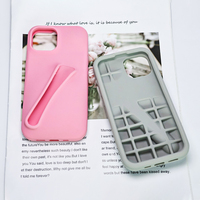 Coque de Téléphone en Silicone de Luxe, Motif Rouge à Lèvres 3D, pour iPhone 16 15 14 13 Pro Max