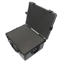 Boîte à outils rigide en PP étanche IP67 avec roulettes |   Boîte de rangement pour équipement de trolley, étui de transport anti-poussière