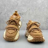 Sneakers Chunky da Uomo con Plateau, Scarpe da Papà con Suola Spessa che Aumentano l'Altezza, Tomaia Goffrata con Cinturini Multipli, Calzature Streetwear con Rialzo