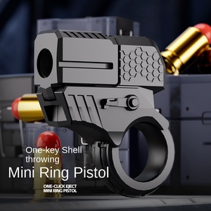 Pistola de juguete Tiebro Cross-border Gold Finger, mini pistola electrónica de TPE con un solo botón, balas blandas, bomba de choque, 50-100 fps, para mayores de 14 años - Product Image 4