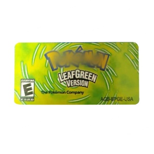 สติกเกอร์ตลับเกม FireRed LeafGreen Ruby Emerald Sapphire สำหรับเครื่องเกม GBA Gameboy Advance - Product Image 4