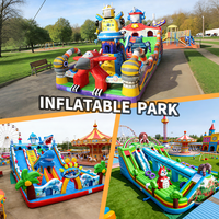 Aire de jeux intérieure personnalisée, château gonflable coloré pour les activités de plein air et les parcs d'attractions