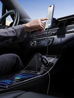 Pengisi Daya Mobil Cepat USB C UGREEN 130W dengan Kabel PD untuk Xiaomi iPhone 15 Samsung Galaxy S24 Laptop Pengisi Daya Mobil USB C Cepat QC4