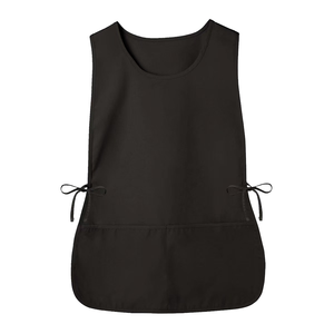 Custom Logo Stylist Barber Hair Nail Shoe Spa Worker Uniform <b>Apron</b> <b>Black</b> Adults Bib with Pockets Made of Polyester - Product Image 4