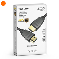 Câble HDMI plaqué or personnalisé en usine OEM, prix de gros abordable, compatible 3D 4K 8K 2160P 1080P, longueurs 1.5M 3M 5M 10M 15M 20M