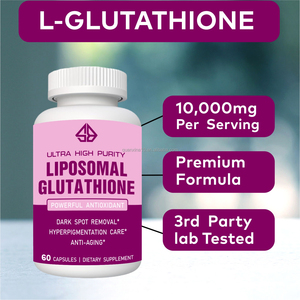 OEM L-Glutathione Capsules 600mg Powerful Antioxidant <b>Collagen</b> Skin Brightening Adult Use Gluten-Free for adults 60 Counts - Product Image 4