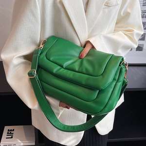 Sac bandoulière tendance en cuir PU, petit sac carré rétro, mini sac à main, sac à bandoulière pour femme - Product Image 1