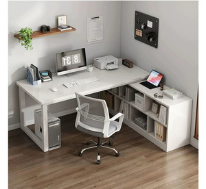 <span class=keywords><strong>Escritorio</strong></span> en Forma de L Reversible 2025, <span class=keywords><strong>Escritorio</strong></span> para Oficina en Casa <span class=keywords><strong>con</strong></span> <span class=keywords><strong>Librero</strong></span>, <span class=keywords><strong>Escritorio</strong></span> de Esquina para Computadora - Product Image 2
