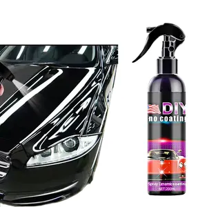 Revêtement céramique 3 en 1, lavage et cire de voiture sans eau, Spray de protection hydrophobe, nano revêtement