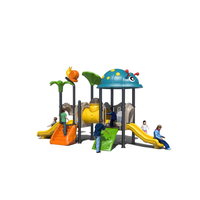 Tobogán Infantil Comercial para Exteriores, Plástico LLDPE de Grado Alimenticio de 6 mm, Barniz de Alta Temperatura, Equipo de Juegos Personalizado