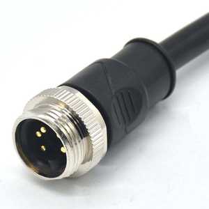 Connecteur 7/8 ''5 broches PVC IP67 étanche blindé non blindé droit coudé mâle femelle prise faisceau de câbles laiton - Product Image 2