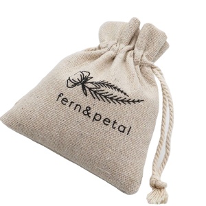 Natural Linen Jewelry Gift <b>Bags</b> Custom Logo Dust Sack <b>Makeup</b> Packaging Pouches 7x9cm and 17x24cm Sizes Pack 50 Free Shipping - Product Image 1