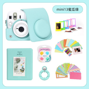 ชุดกล้องอินสแตนท์ขายส่งสำหรับ <span class=keywords><strong>Fuji</strong></span> <span class=keywords><strong>instax</strong></span> <span class=keywords><strong>Mini</strong></span> 13 ชุดอุปกรณ์เสริม <span class=keywords><strong>instax</strong></span> กระเป๋า PU แบบนิ่ม+อัลบั้ม+กรอบรูป+กระจกเซลฟี่+ฟิลเตอร์ - Product Image 3