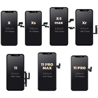 Écran tactile mobile pour iPhone LCD Xs 6 6s 6plus 6s Plus 7 8 X XR 11 12 13 14 15 16 Remplacement d'écran