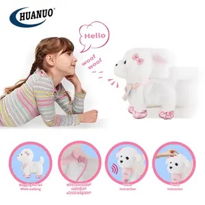 Animales de peluche divertidos para niños, juguetes de peluche con control de línea, perro ladrido que camina - Product Image 3