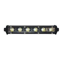Barre lumineuse LED longue pour voiture à 6 lampes, rangée simple, pour conduite, camion, route, travail, éclairage de toit modifié, projecteur extérieur haute luminosité