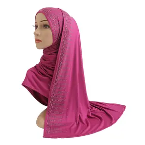 Kristal Linnen Stiksel Klein Meisje Baotou Hoed Arabian Hijab Sjaal Aanbidding Hoofddoek H091