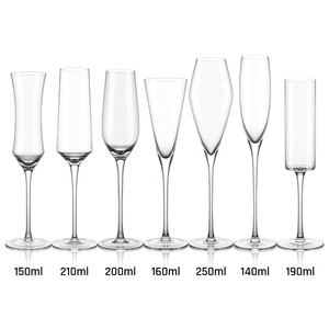 Elegant <strong>Clear</strong> Stemmed Long Stem Cocktail Wine Goblet Elegant Crystal Glass <strong>Champagne</strong> <strong>Flutes</strong> - Product Image 6