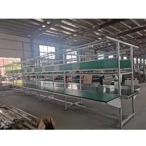 aluminum profiles workbench for mobile phone production line with conveyor belts