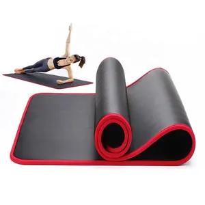 Wickel kante rutsch fest extra dick 10mm umwelt freundlich Indoor NBR bedruckte Yoga matte