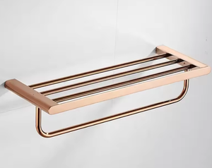 Set di Accessori Bagno di Lusso in Acciaio Inox 304 Oro Rosa, 9 Pezzi, Montaggio a Parete, Ecologico, Moderno, con Portarotolo - Product Image 6