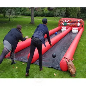 High Quality Inflatable Bowling Equipment Inflatable Alley Bowling Double Line For Sale