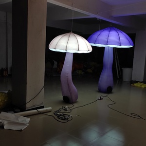 Champignon gonflable <span class=keywords><strong>géant</strong></span> de haute qualité de 4 m avec tissu Oxford 210D et lumières LED à 12 couleurs changeantes pour la décoration de fête - Product Image 5