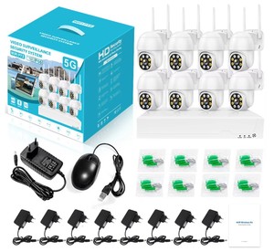 อุปกรณ์ตรวจสอบความปลอดภัยระบบ WiFi NVR แบบ8CH มองเห็นกลางคืนได้อย่างสมบูรณ์พร้อมเซ็นเซอร์ CMOS การ์ด SD ตัวเลือกการจัดเก็บข้อมูล - Product Image 2