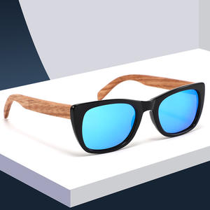 Lunettes de soleil polarisées en bois Conchen, monture noire, verres TAC, protection UV400, unisexe, mode, voyage, conduite - Product Image 3
