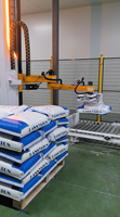 Robot de palettisation industriel de type colonne, machine de palettisation automatique pour sacs tissés avec pince à fourches pour ligne d'empilage de sacs