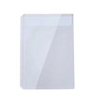 Bon marché, sac à fermeture éclair multifonctionnel à feuilles mobiles, enveloppes d'argent liquide en PVC, sacs à fermeture éclair, sacs de rangement en plastique transparent pour classeurs budgétaires