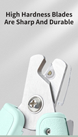 Tondeuse à ongles de chat LED à charge USB pour chiens bon marché tondeuse de toilettage pour animaux de compagnie