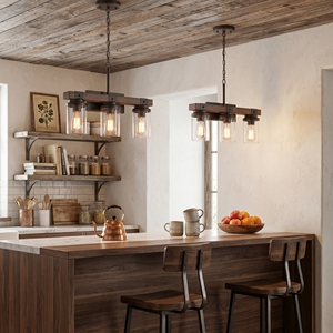 Modern 3-Light LED Vanity Light Matte Black Iron Frame with Oak Wood Accents Glass <strong>Shades</strong> E26 Socket Hotel <strong>Bathroom</strong> Wall <strong>Lamp</strong> - Product Image 5
