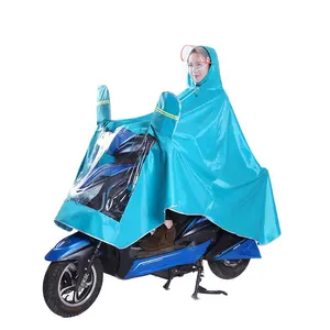 Kunden spezifisches Design Langlebiger Fahrrad motor Regen anzug klarer einfarbiger Motorrad-Regenmantel