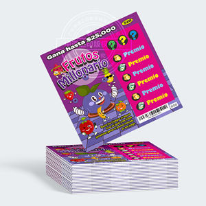 宝くじ券印刷プリペイドスクラッチ通話バーコード付き包装 & 印刷製品スクラッチカード - Product Image 2