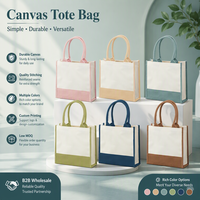 Sacs fourre-tout en toile personnalisables avec poignées longues, vierges, pour la mode, l'artisanat, le bricolage, options en gros, cadeaux de mariage, fournitures de fête