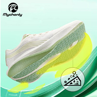 Chaussures de course légères de haute qualité pour hommes et femmes, baskets de marathon et de sprint en maille avec plaque en carbone