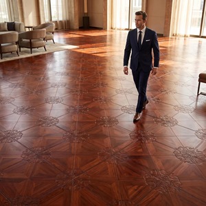 <span class=keywords><strong>Parquet</strong></span> en bois d'ingénierie avec substrat en bouleau importé, placage de 1,2 mm, système de verrouillage plat pour projets commerciaux et d'ingénierie, vente en gros - Product Image 4