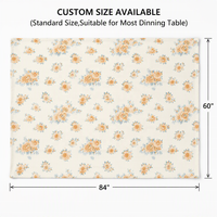 Nappe en PEVA écologique en gros, motif rose orange, personnalisable, jetable, taille sur mesure pour supermarché