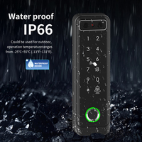 Cerradura inteligente de puerta uso conjunto IP66 reconocimiento facial lectores de tarjetas biométricas sistema de acceso de control de puerta