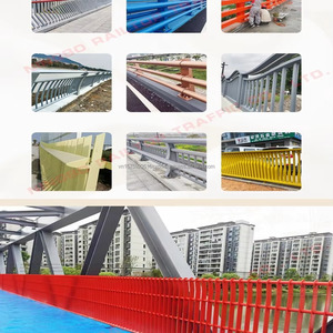 Barrière de sécurité en acier avec revêtement en poudre, indice d'impact M50, structure non réfléchissante de type solaire pour barrières de circulation - Product Image 2