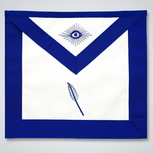 Insignia Masónica Bordada Personalizada para Oficial de Logia Azul, Cuadrada, de Cuero, para Coser, con Imperdible, Ajustable, para Asistente Secretario - Product Image 2