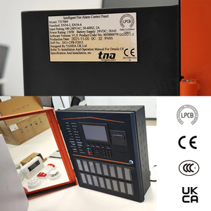 Tanda TX7004-4 Panneau de commande d'alarme incendie adressable facile à utiliser à faible coût 4 zones 4 boucles certifié LPCB extensible - Product Image 5