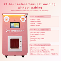 Kiosco de Lavado de Mascotas de Autoservicio 24h sin Personal, Máquina de Baño para Perros con Gestión Remota en la Nube y Sistema de Agua a Temperatura Constante