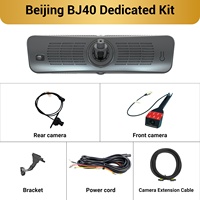Sinjet pour Beijing BJ40 Caméra de recul numérique à diffusion en continu Wifi de type séparé 2K Caméra de voiture 9,2 pouces Écran plein écran H10 Pro Caméra de tableau de bord miroir