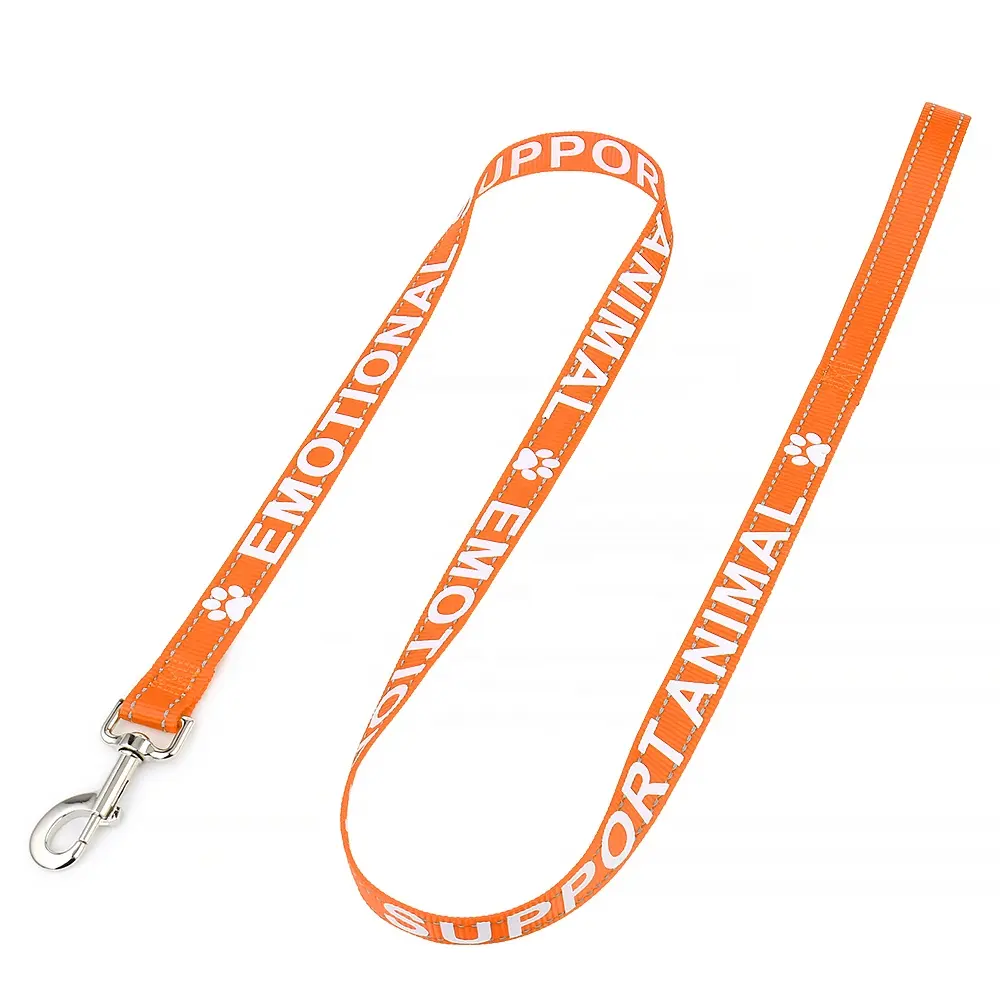 Manufacturers Custom Pet Dog Leash Adjustable Reflective Nylon Service Dog Leash