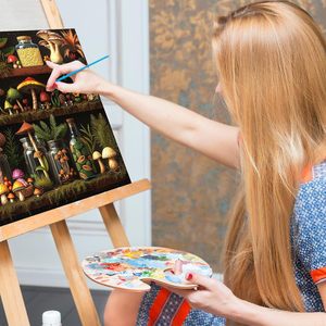 Kit de peinture <span class=keywords><strong>sur</strong></span> <span class=keywords><strong>toile</strong></span> acrylique DIY SONGWOO Mushroom Acrylic pour adultes, cadeau, décoration murale pour la maison, <span class=keywords><strong>40x50</strong></span> cm, peinture par numéros - Product Image 6