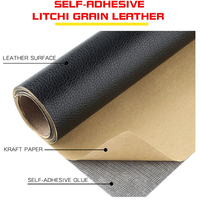 Patch en cuir auto-adhésif DIY 50x50cm, autocollant en vinyle PVC pour réparation de canapé, mobilier, cuir de voiture, tissu personnalisé