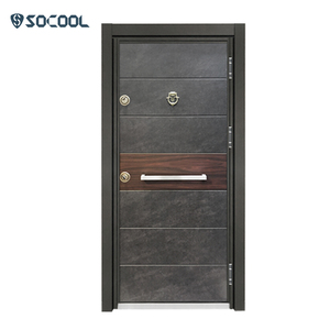 MDF Blindé En Acier En Bois panneau de Fibers À Densité Moyenne Villa De Luxe Mat Texture Pare-balles Sécurité Porte De Turquie - Product Image 1